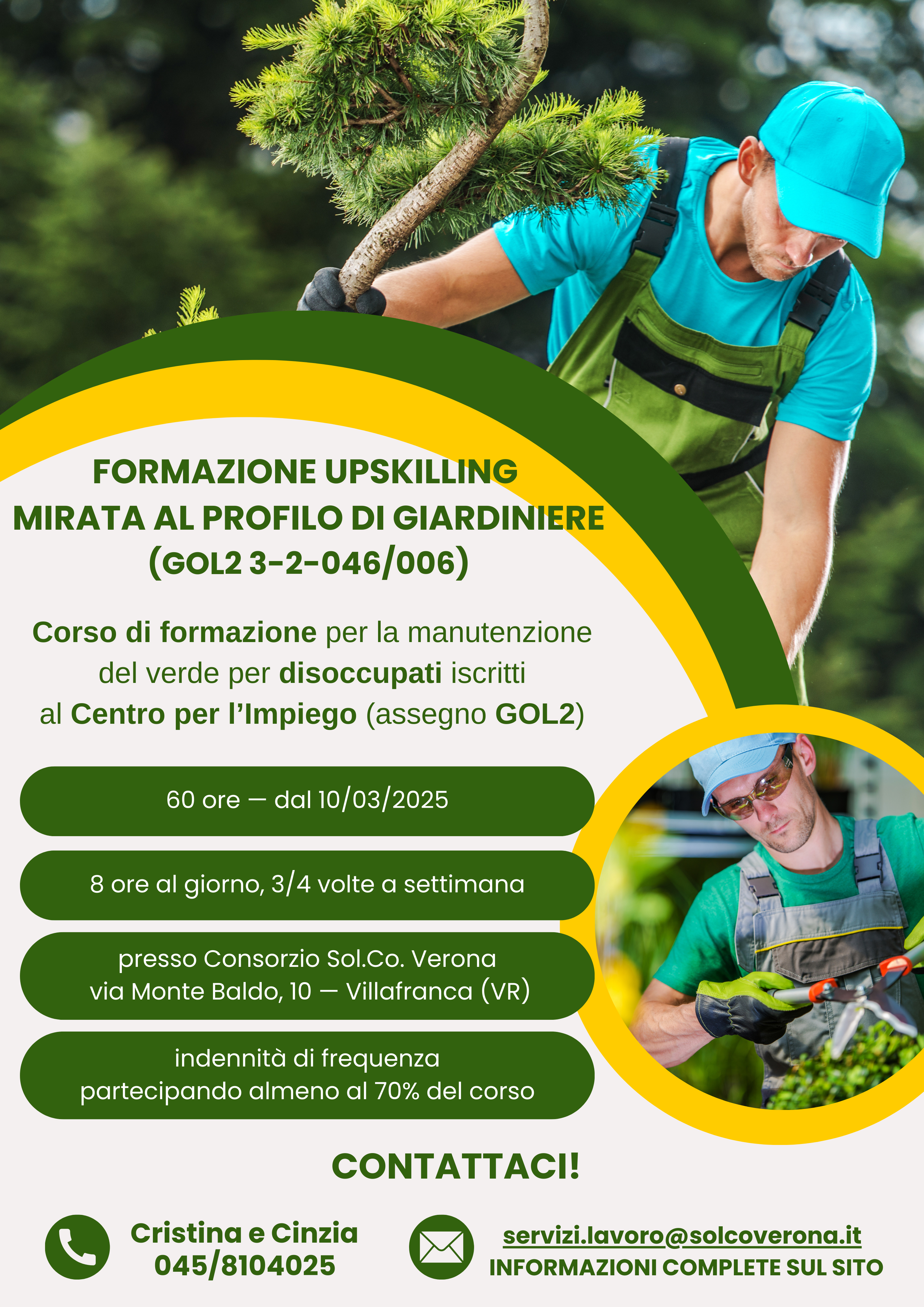 Locandina Upskilling Giardiniere GOL 2