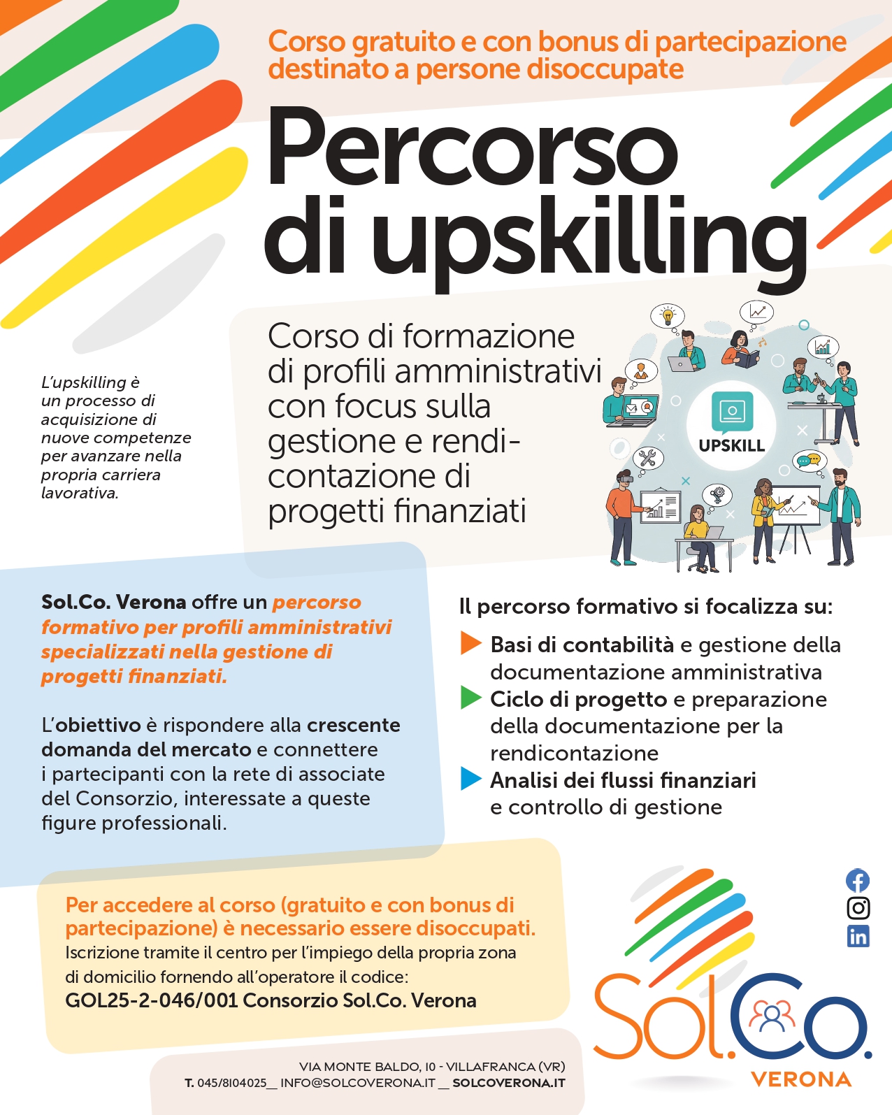 Locandina percorso upskilling