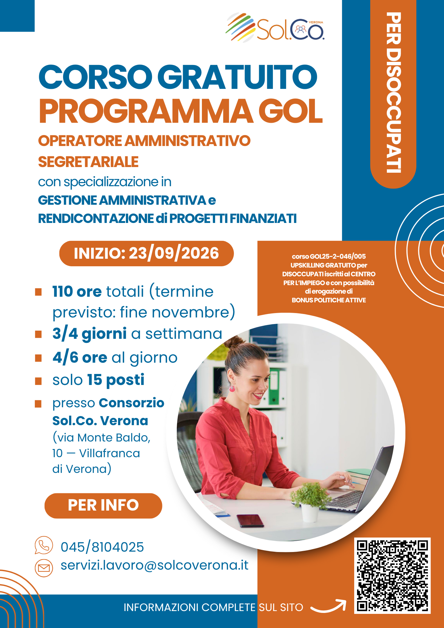 Locandina corso GOL gestione amministrativa 1